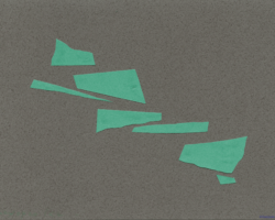切り紙による抽象画